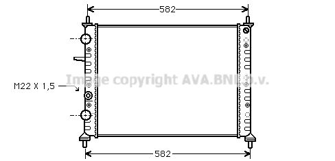 AVA QUALITY COOLING Радиатор, охлаждение двигателя FT2161